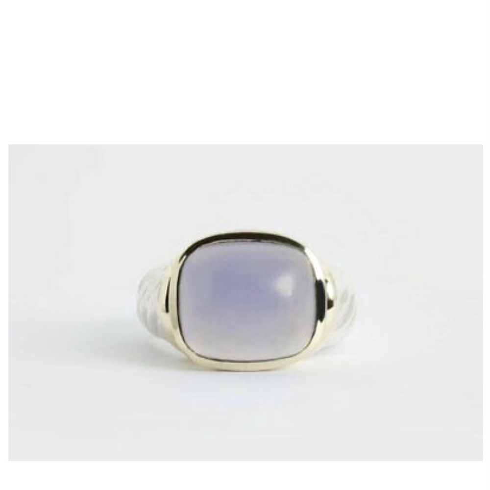 David Yurman 925 & 18kt Moonstone Ring